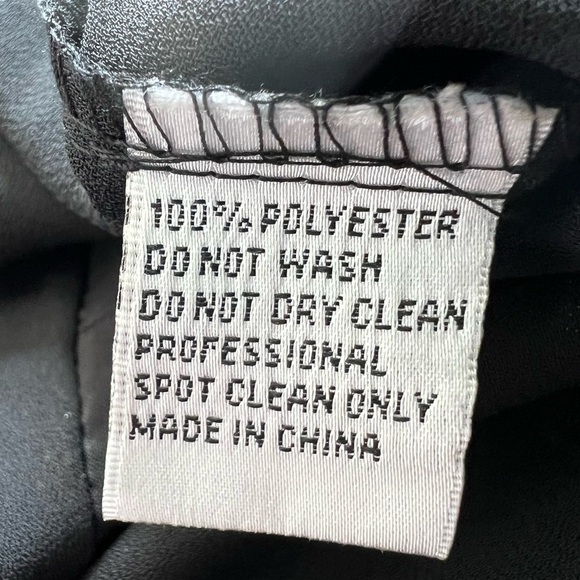 IEENA FOR MAC DUGGAL Ruffle Polka Dot Mini Dress Black Gold Size 4 NEW - Picture 15 of 16